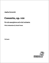 Concerto for saxophone and wind orchestra, op. 102 Concert Band sheet music cover